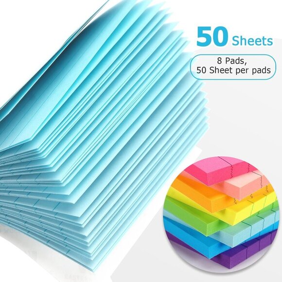 8 Pads Lined Sticky Notes 4x4 Sticky Notes with Lines Self-Stick Note Pads 8 Bri - Picture 4 of 7